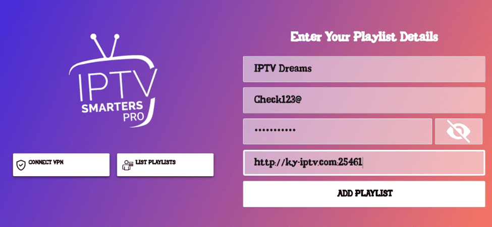 Resolve IPTV Smarter Pro authorization failed errors by entering correct username, password, and Server URL