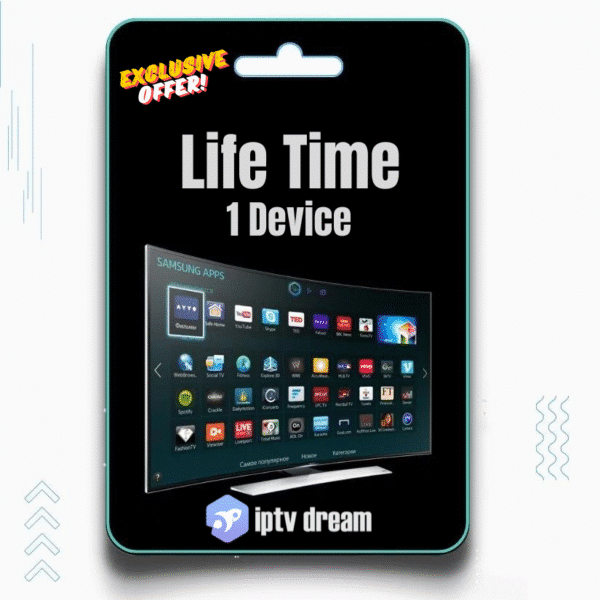 Life-Time-1-Devices IPTV Plan Card