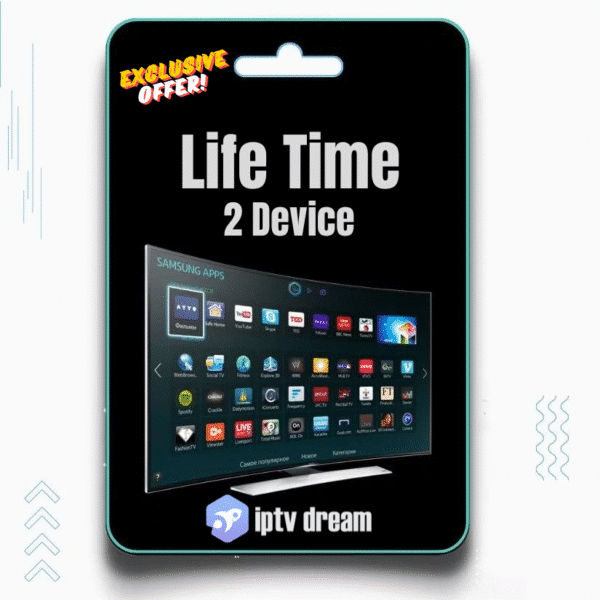 Life-Time-2-Devices IPTV Plan Card