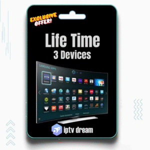 Lifetime Three Devices IPTV Plan Card